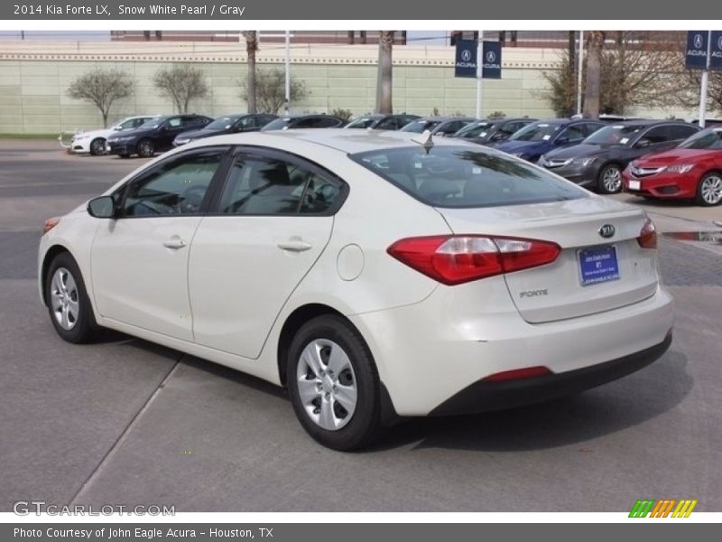 Snow White Pearl / Gray 2014 Kia Forte LX