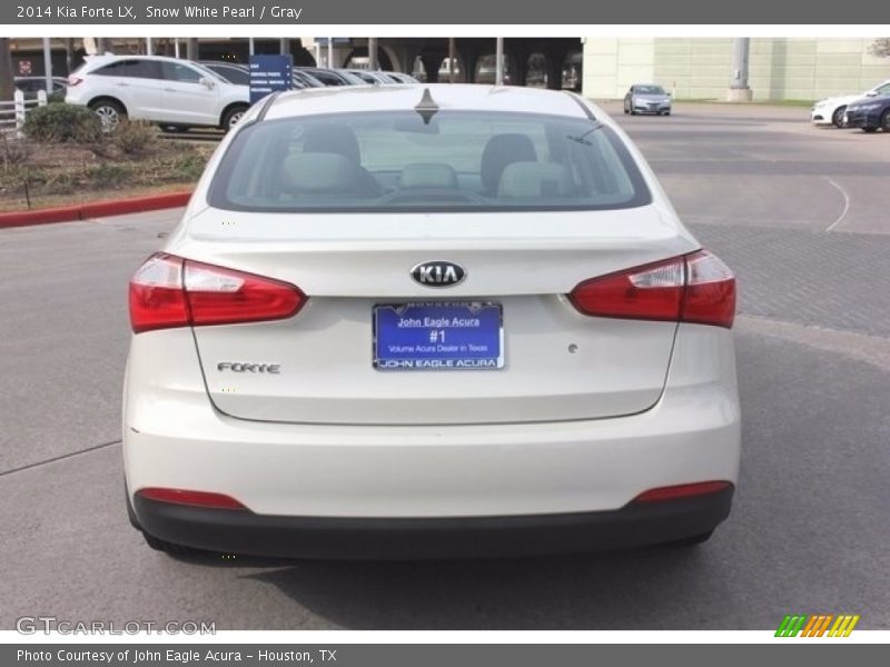 Snow White Pearl / Gray 2014 Kia Forte LX