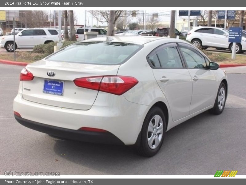 Snow White Pearl / Gray 2014 Kia Forte LX
