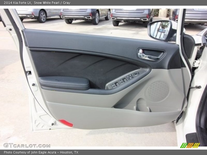 Snow White Pearl / Gray 2014 Kia Forte LX