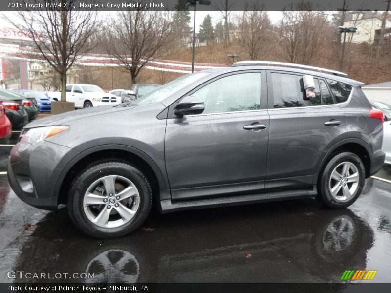 Magnetic Gray Metallic / Black 2015 Toyota RAV4 XLE