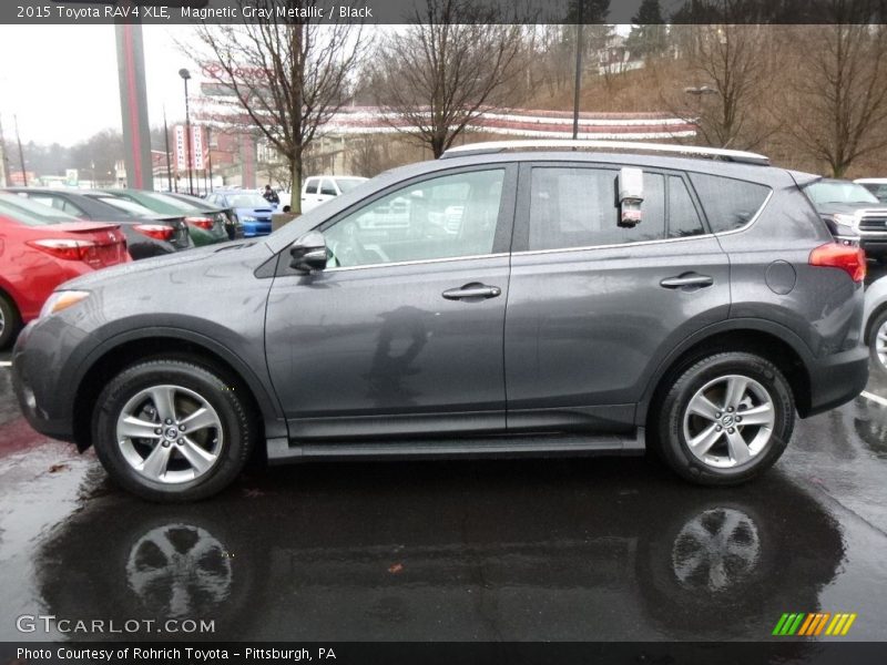 Magnetic Gray Metallic / Black 2015 Toyota RAV4 XLE
