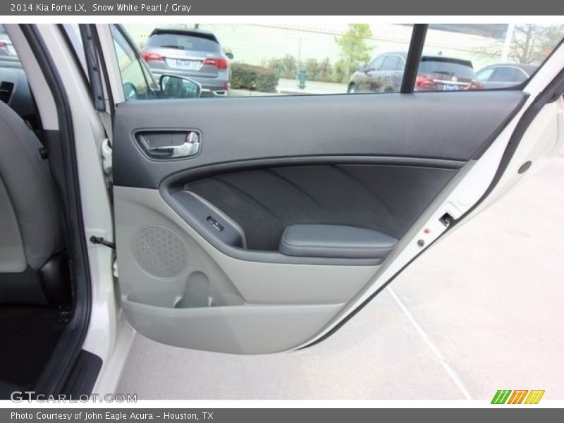 Snow White Pearl / Gray 2014 Kia Forte LX