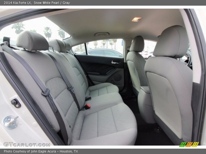Snow White Pearl / Gray 2014 Kia Forte LX