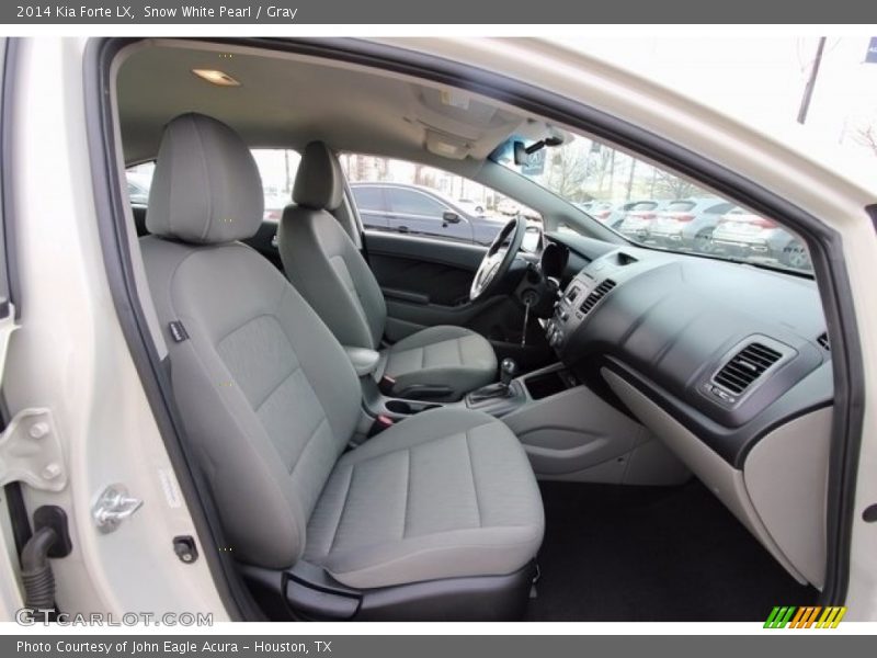 Snow White Pearl / Gray 2014 Kia Forte LX