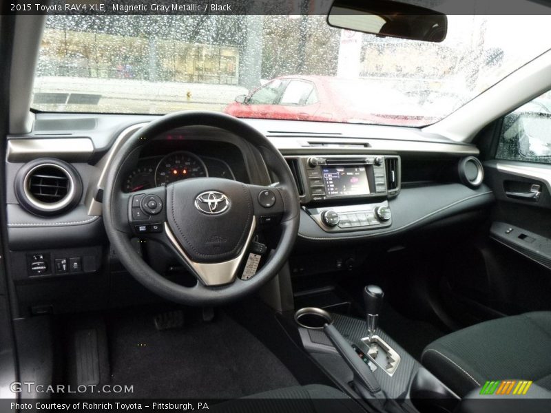 Magnetic Gray Metallic / Black 2015 Toyota RAV4 XLE