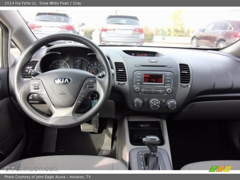 Snow White Pearl / Gray 2014 Kia Forte LX
