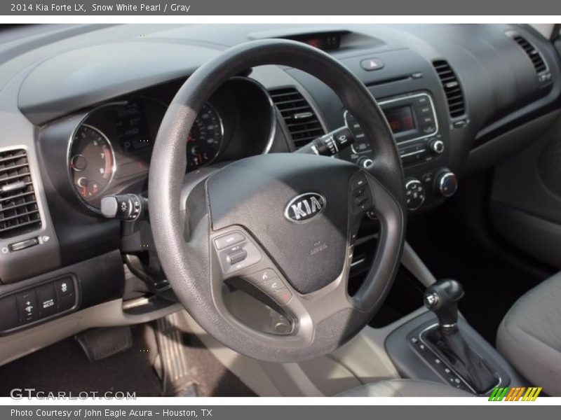 Snow White Pearl / Gray 2014 Kia Forte LX