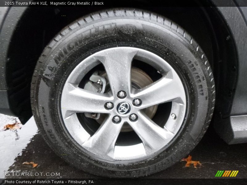 Magnetic Gray Metallic / Black 2015 Toyota RAV4 XLE