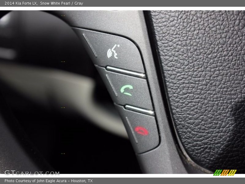 Snow White Pearl / Gray 2014 Kia Forte LX