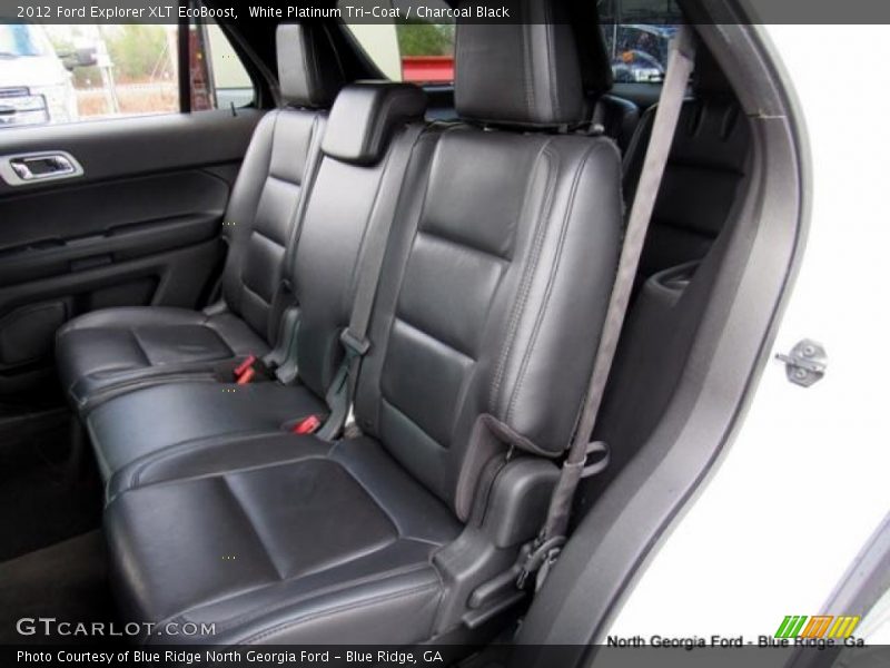White Platinum Tri-Coat / Charcoal Black 2012 Ford Explorer XLT EcoBoost