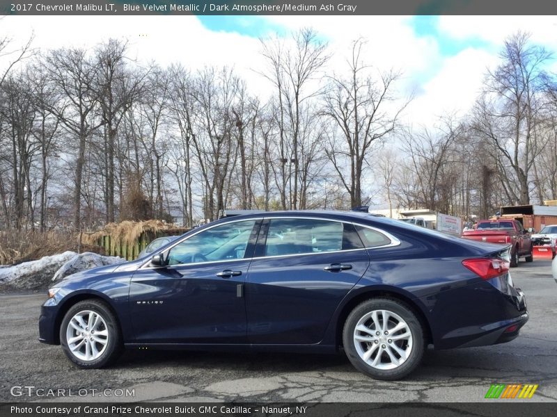 Blue Velvet Metallic / Dark Atmosphere/Medium Ash Gray 2017 Chevrolet Malibu LT