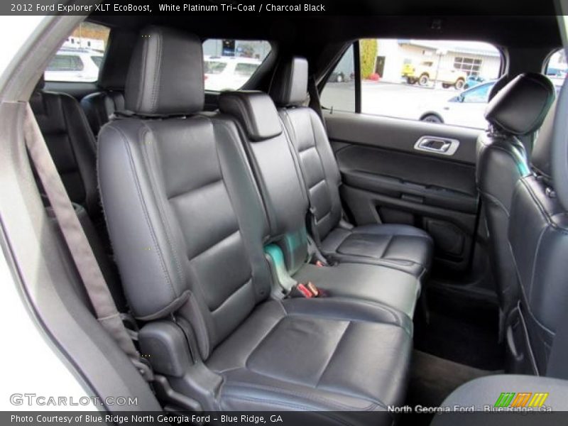 White Platinum Tri-Coat / Charcoal Black 2012 Ford Explorer XLT EcoBoost