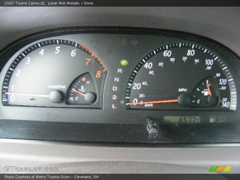 Lunar Mist Metallic / Stone 2002 Toyota Camry LE