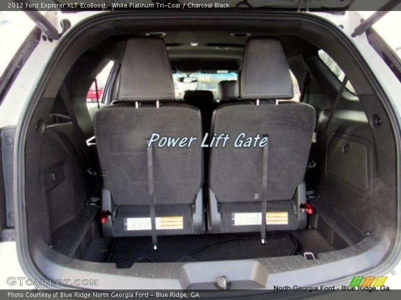 White Platinum Tri-Coat / Charcoal Black 2012 Ford Explorer XLT EcoBoost