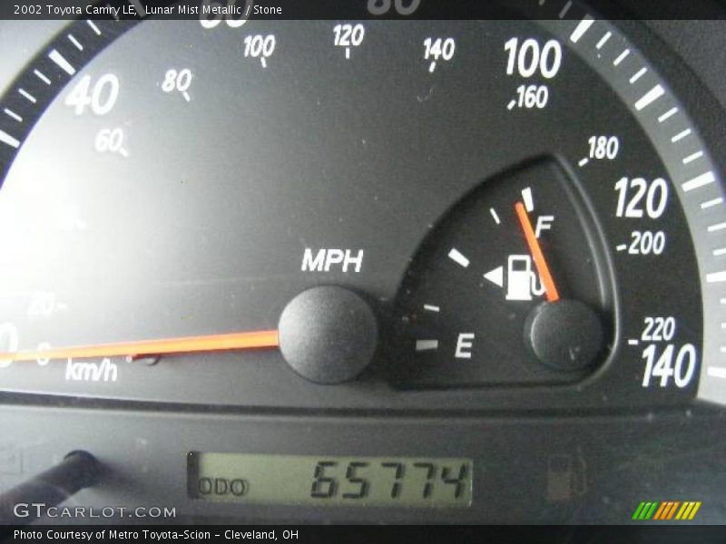 Lunar Mist Metallic / Stone 2002 Toyota Camry LE