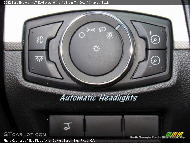 White Platinum Tri-Coat / Charcoal Black 2012 Ford Explorer XLT EcoBoost