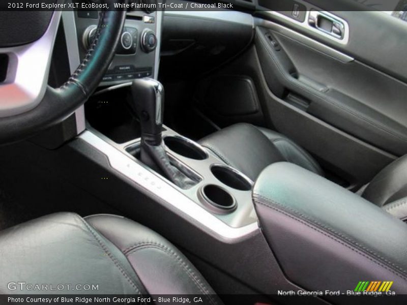 White Platinum Tri-Coat / Charcoal Black 2012 Ford Explorer XLT EcoBoost