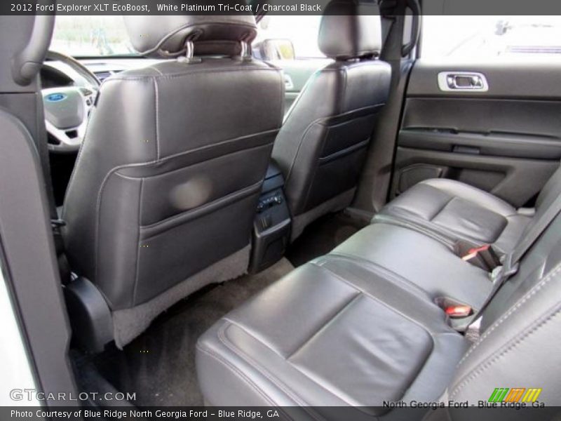 White Platinum Tri-Coat / Charcoal Black 2012 Ford Explorer XLT EcoBoost