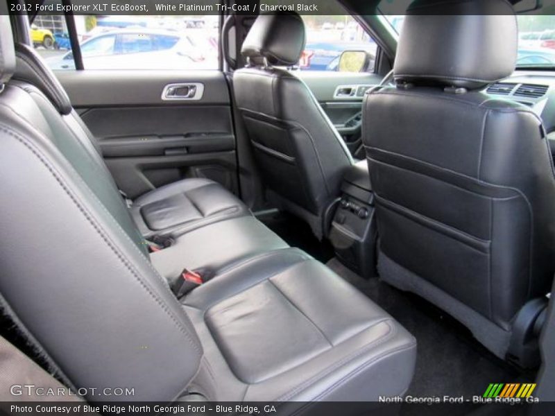 White Platinum Tri-Coat / Charcoal Black 2012 Ford Explorer XLT EcoBoost