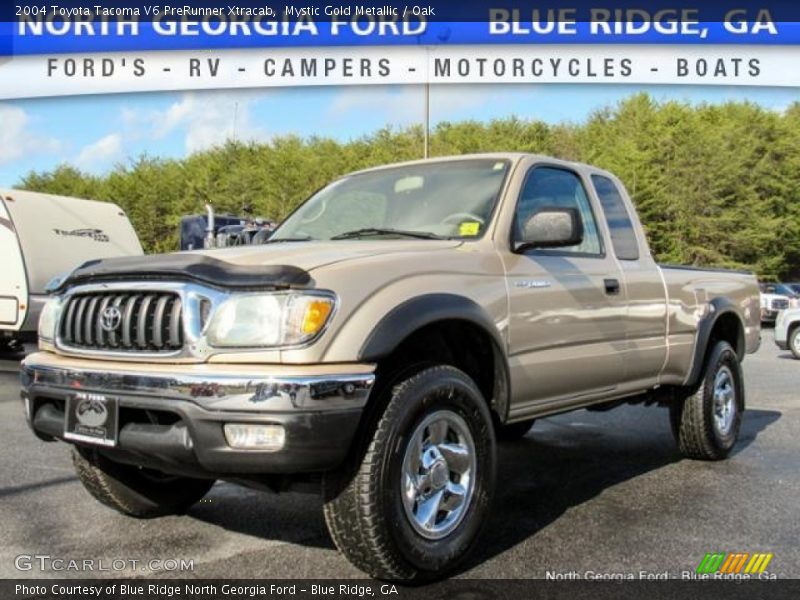 Mystic Gold Metallic / Oak 2004 Toyota Tacoma V6 PreRunner Xtracab