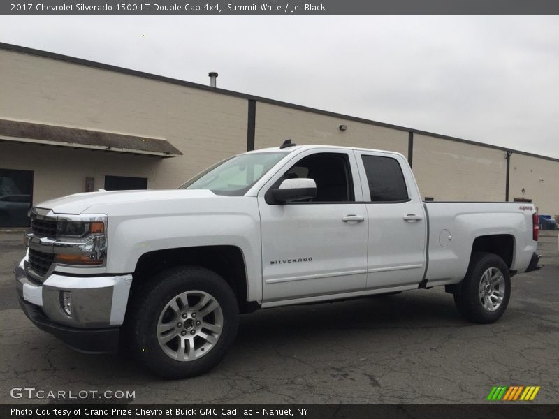 Summit White / Jet Black 2017 Chevrolet Silverado 1500 LT Double Cab 4x4