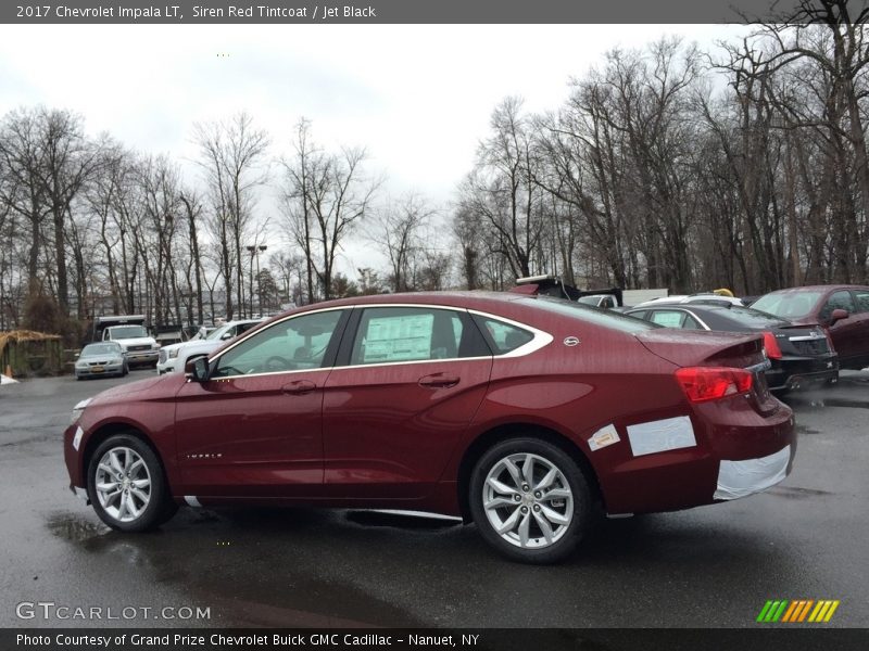 Siren Red Tintcoat / Jet Black 2017 Chevrolet Impala LT