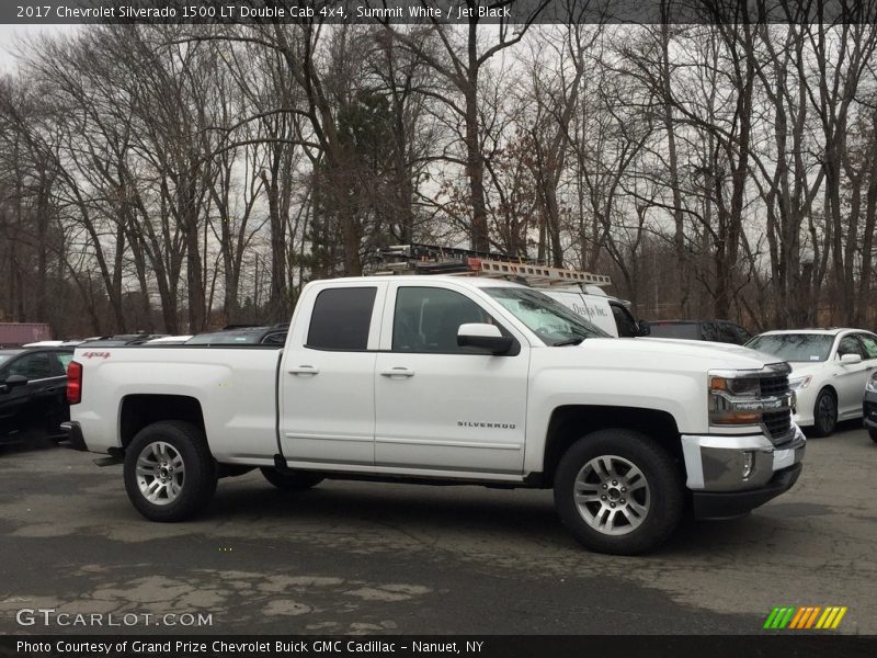 Summit White / Jet Black 2017 Chevrolet Silverado 1500 LT Double Cab 4x4