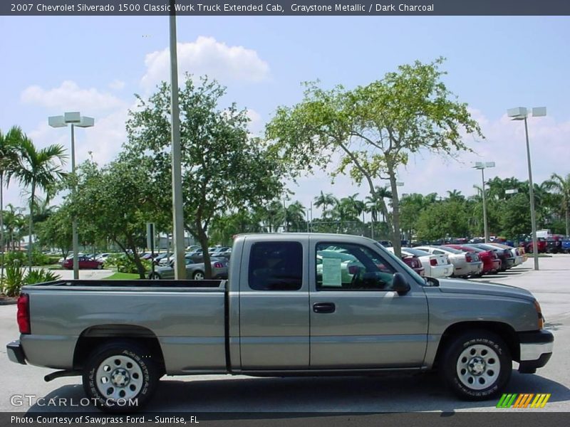 Graystone Metallic / Dark Charcoal 2007 Chevrolet Silverado 1500 Classic Work Truck Extended Cab