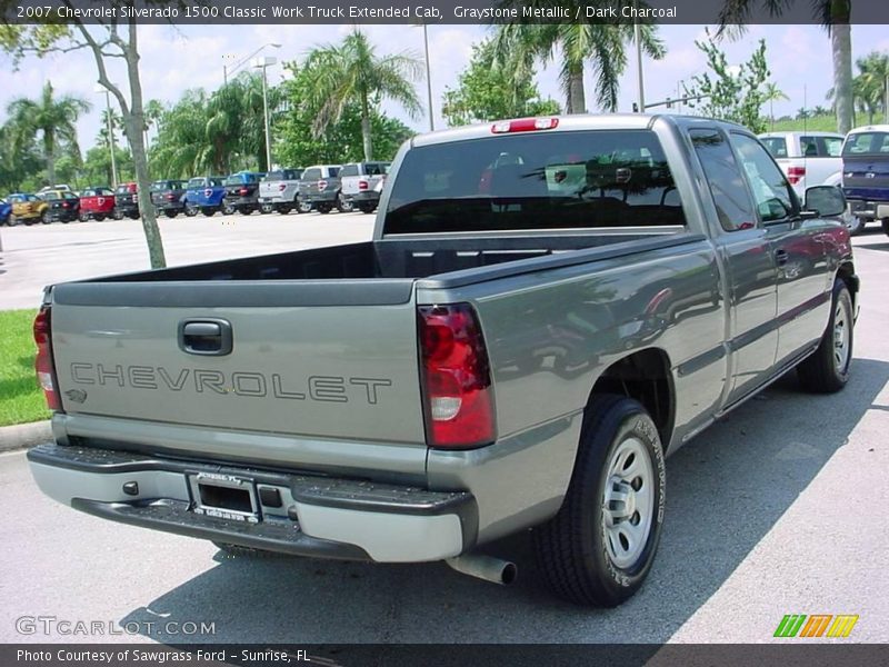 Graystone Metallic / Dark Charcoal 2007 Chevrolet Silverado 1500 Classic Work Truck Extended Cab