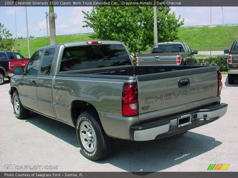 Graystone Metallic / Dark Charcoal 2007 Chevrolet Silverado 1500 Classic Work Truck Extended Cab
