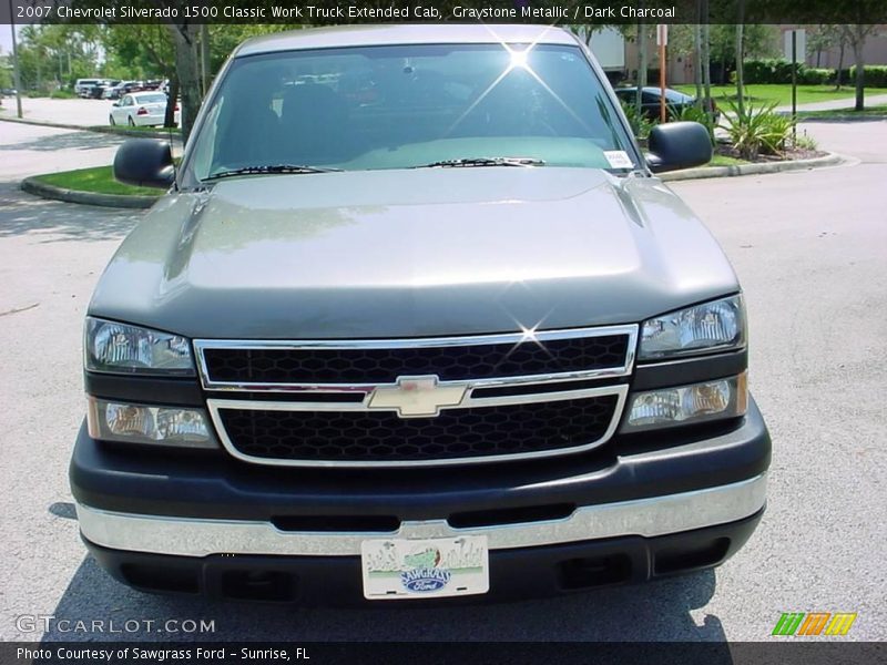 Graystone Metallic / Dark Charcoal 2007 Chevrolet Silverado 1500 Classic Work Truck Extended Cab