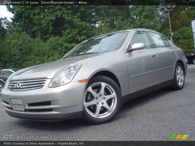 Desert Platinum Metallic / Willow 2004 Infiniti G 35 Sedan