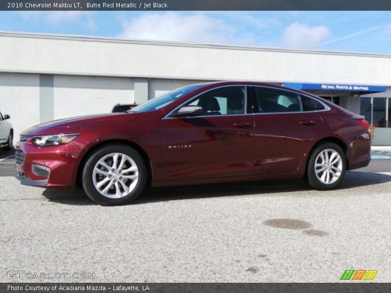 Butte Red Metallic / Jet Black 2016 Chevrolet Malibu LT