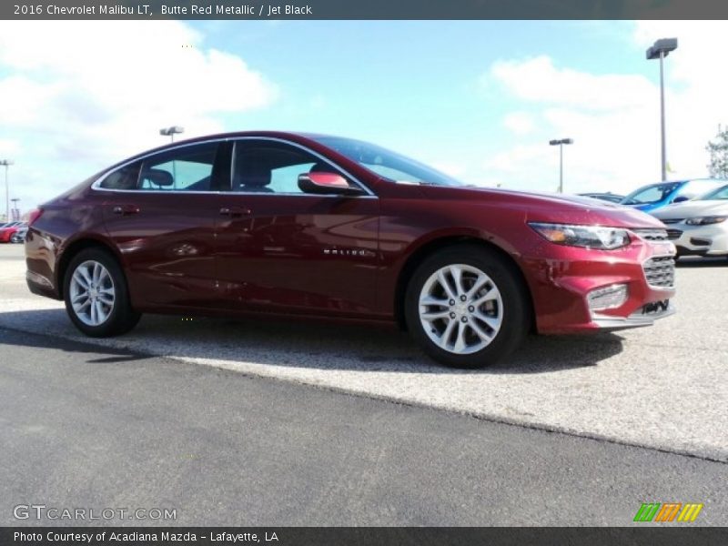 Butte Red Metallic / Jet Black 2016 Chevrolet Malibu LT