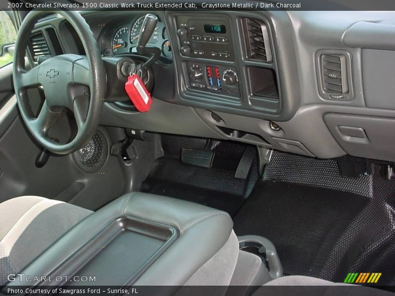 Graystone Metallic / Dark Charcoal 2007 Chevrolet Silverado 1500 Classic Work Truck Extended Cab