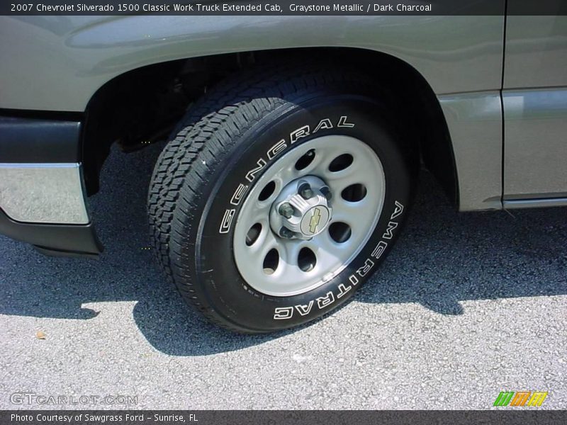 Graystone Metallic / Dark Charcoal 2007 Chevrolet Silverado 1500 Classic Work Truck Extended Cab