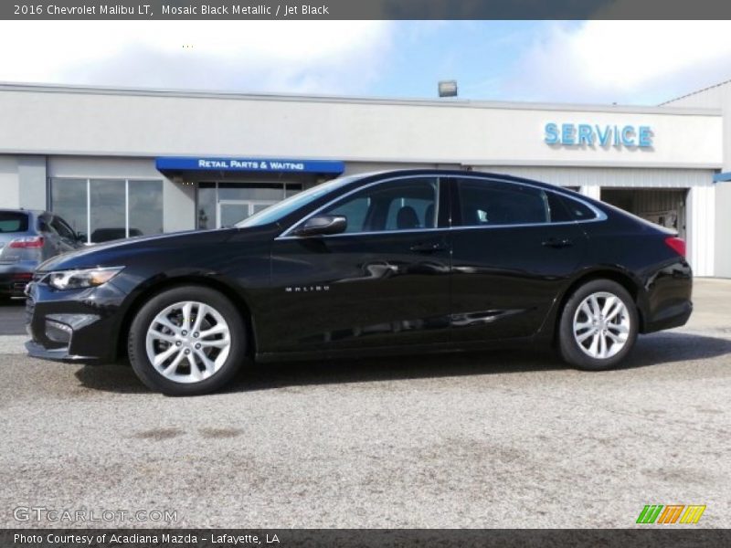 Mosaic Black Metallic / Jet Black 2016 Chevrolet Malibu LT