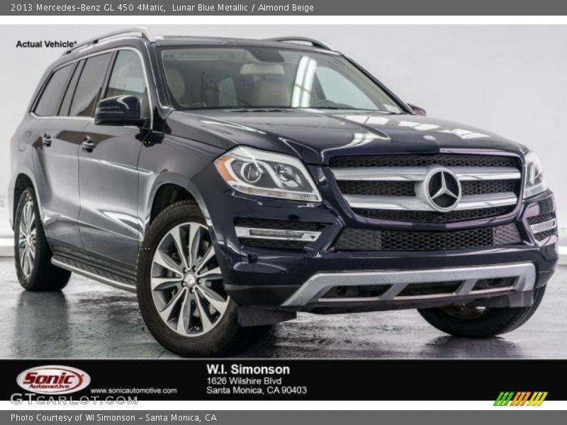 Lunar Blue Metallic / Almond Beige 2013 Mercedes-Benz GL 450 4Matic