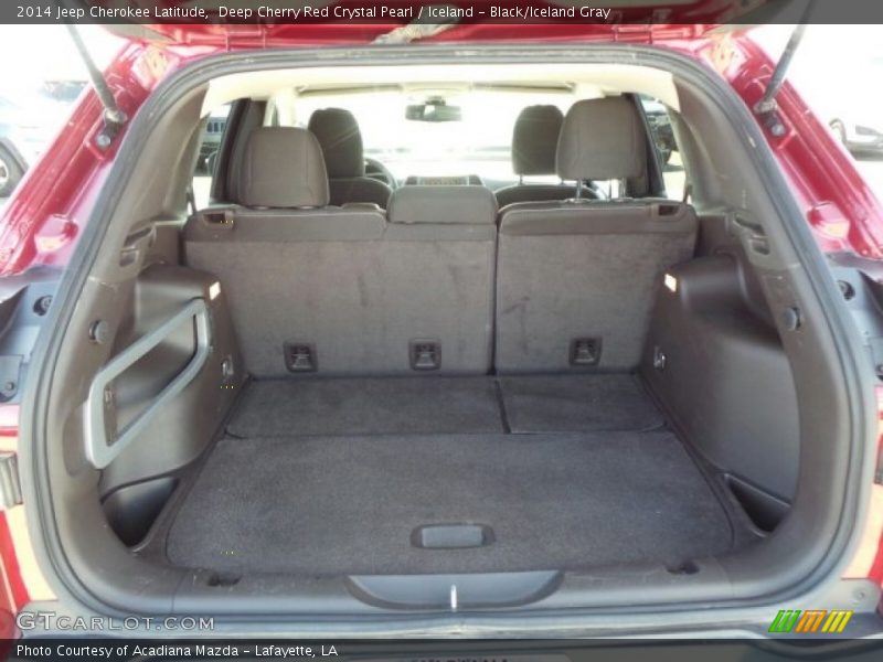 Deep Cherry Red Crystal Pearl / Iceland - Black/Iceland Gray 2014 Jeep Cherokee Latitude