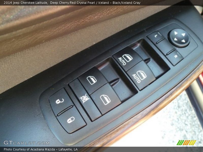 Deep Cherry Red Crystal Pearl / Iceland - Black/Iceland Gray 2014 Jeep Cherokee Latitude