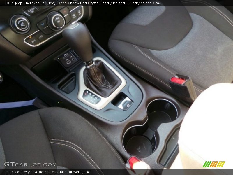Deep Cherry Red Crystal Pearl / Iceland - Black/Iceland Gray 2014 Jeep Cherokee Latitude