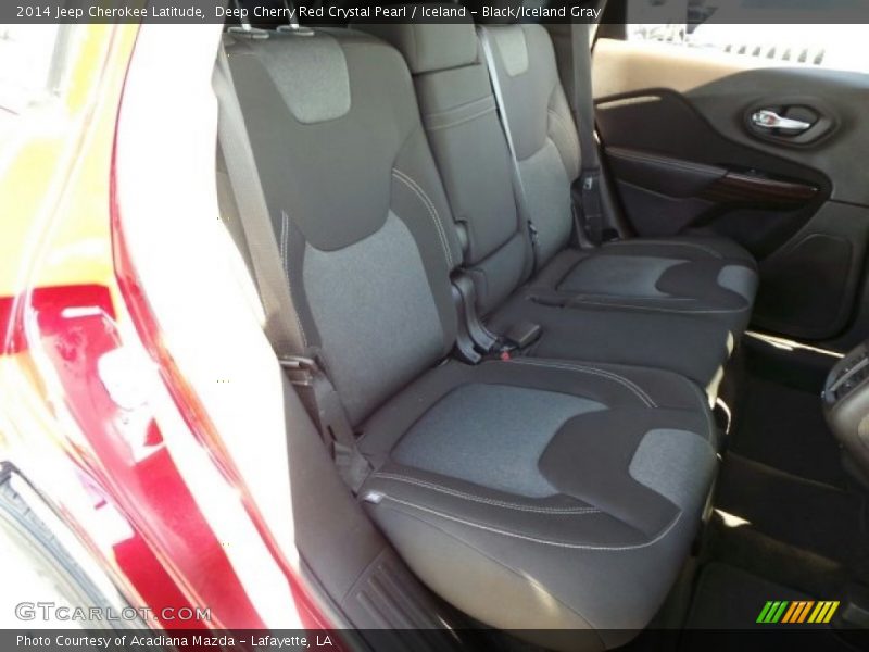 Deep Cherry Red Crystal Pearl / Iceland - Black/Iceland Gray 2014 Jeep Cherokee Latitude
