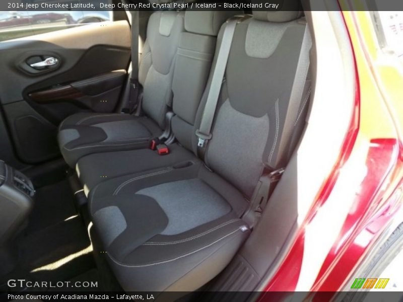 Deep Cherry Red Crystal Pearl / Iceland - Black/Iceland Gray 2014 Jeep Cherokee Latitude