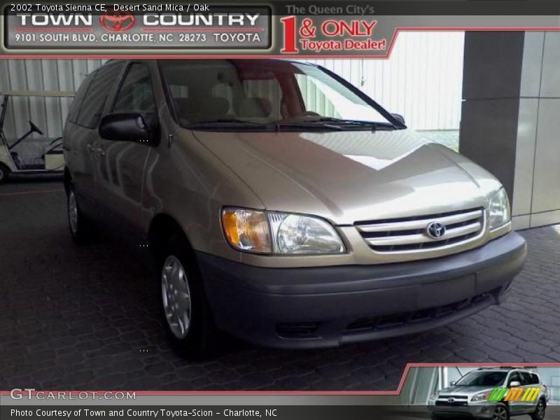 Desert Sand Mica / Oak 2002 Toyota Sienna CE
