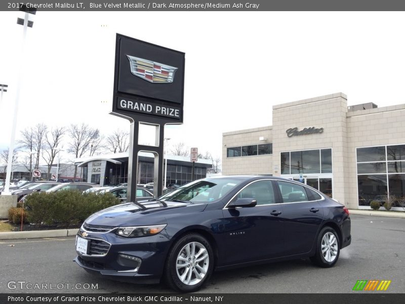 Blue Velvet Metallic / Dark Atmosphere/Medium Ash Gray 2017 Chevrolet Malibu LT