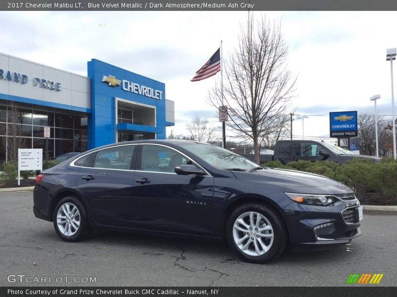 Blue Velvet Metallic / Dark Atmosphere/Medium Ash Gray 2017 Chevrolet Malibu LT