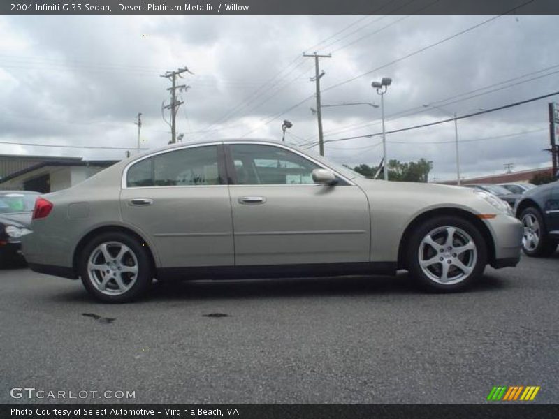 Desert Platinum Metallic / Willow 2004 Infiniti G 35 Sedan
