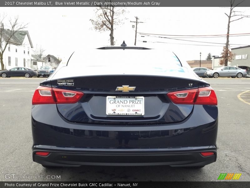 Blue Velvet Metallic / Dark Atmosphere/Medium Ash Gray 2017 Chevrolet Malibu LT