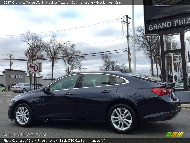 Blue Velvet Metallic / Dark Atmosphere/Medium Ash Gray 2017 Chevrolet Malibu LT